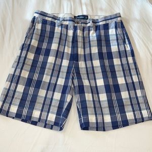 Polo Golf Blue Plaid Shorts